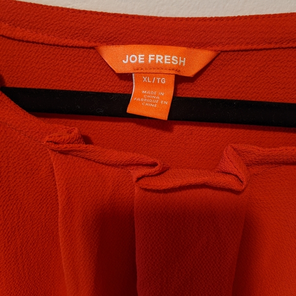 Red tank blouse- Joe Fresh XL - Picture 3 of 3